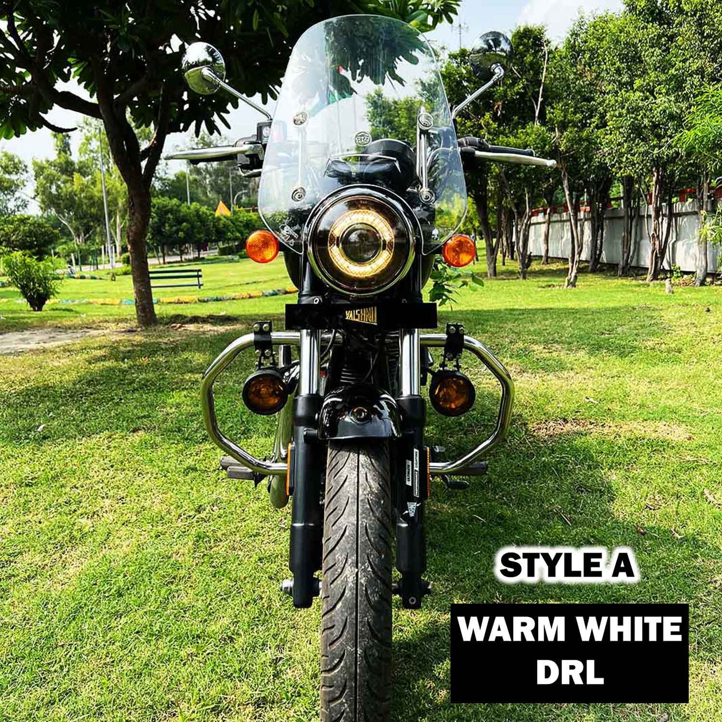 Vaishnu LED Touring Headlight For Royal Enfield Meteor 350